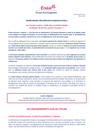 Communiqué de presse sur l'enquête d'opinion